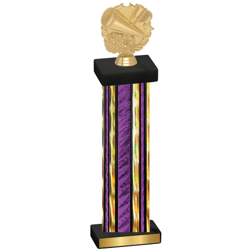Single Purple Glacier Cheerleading Trophy