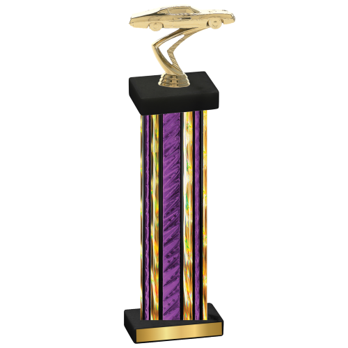 Single Purple Glacier Cars Trophy