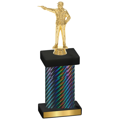 Single Black Carbon Fiber Shooter Trophy