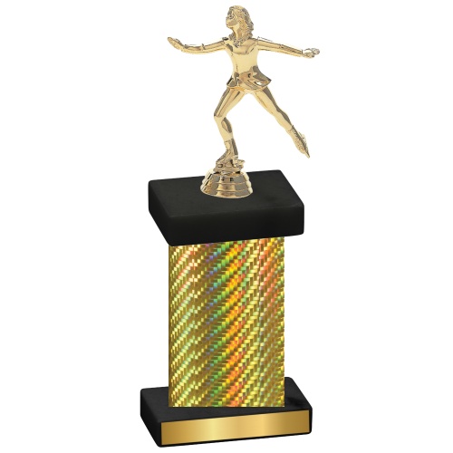 Single Gold Carbon Fiber Skater Trophy