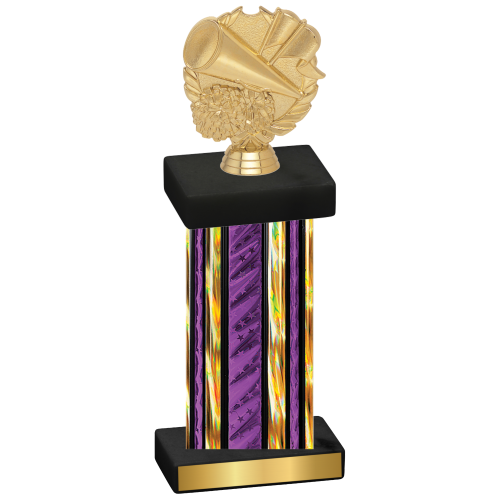 Single Purple Glacier Cheerleading Trophy