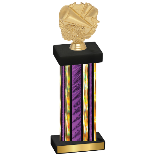 Single Purple Glacier Cheerleading Trophy