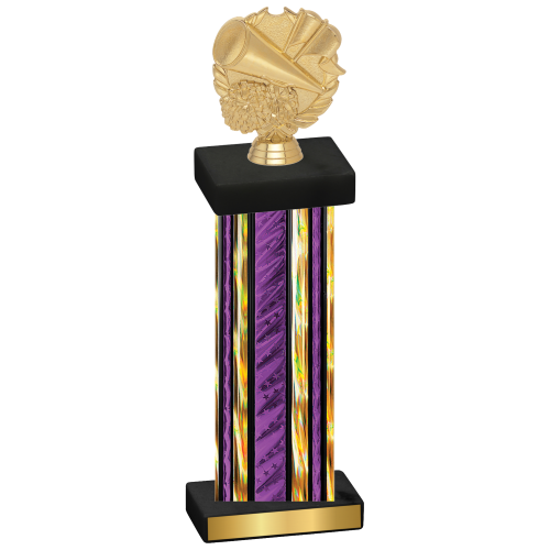 Single Purple Glacier Cheerleading Trophy
