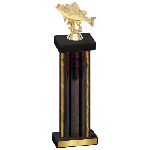 Single Black Glacier Fishing Trophy