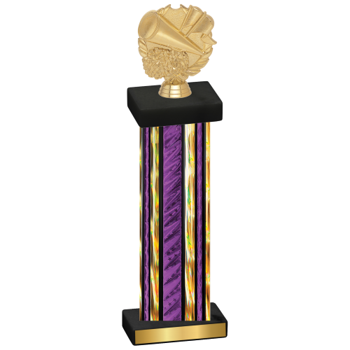Single Purple Glacier Cheerleading Trophy