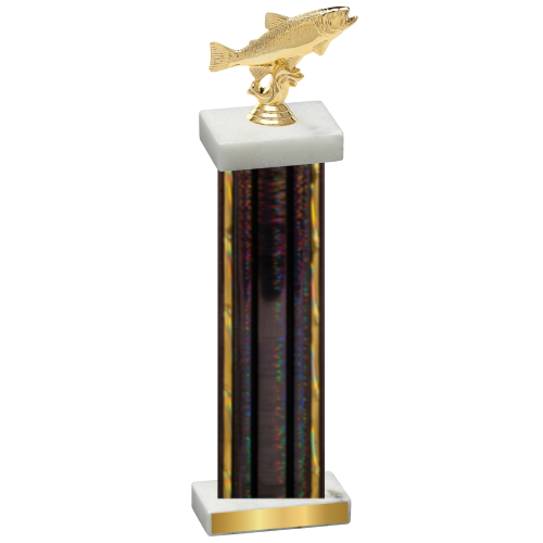 Single Black Glacier Fishing Trophy