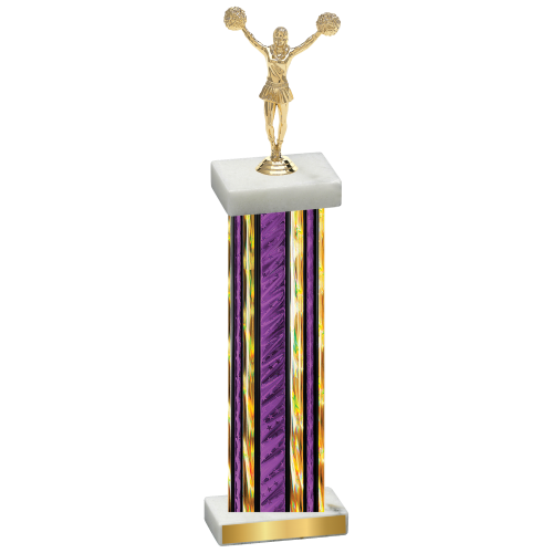 Single Purple Glacier Cheerleading Trophy