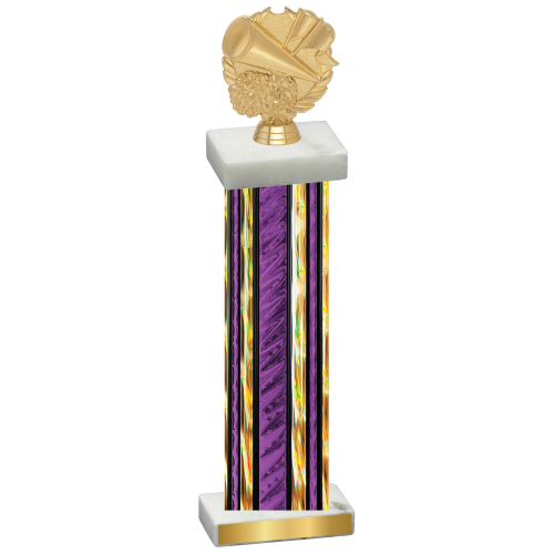 Single Purple Glacier Cheerleading Trophy