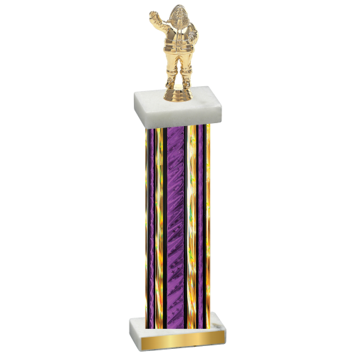 Single Purple Glacier Holiday Trophy