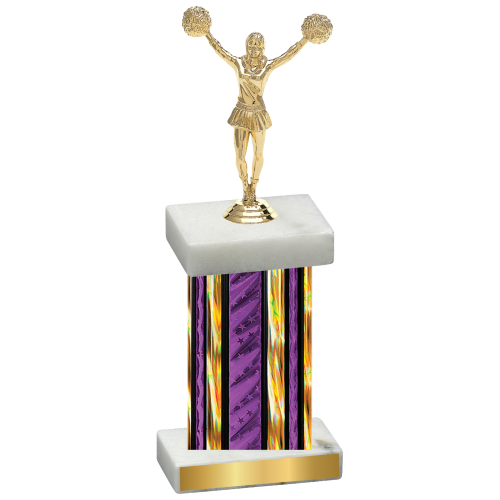 Single Purple Glacier Cheerleading Trophy