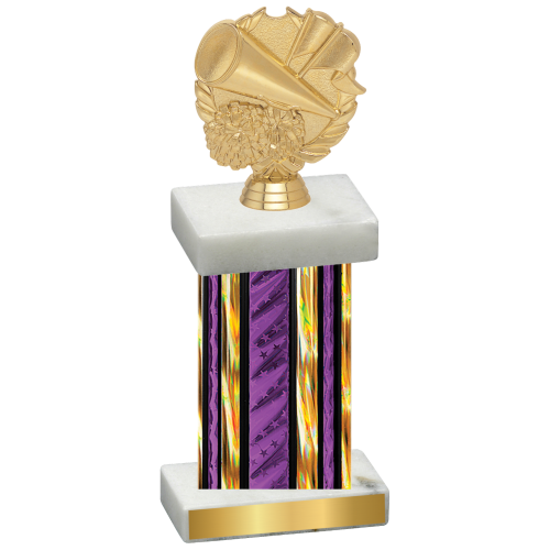 Single Purple Glacier Cheerleading Trophy