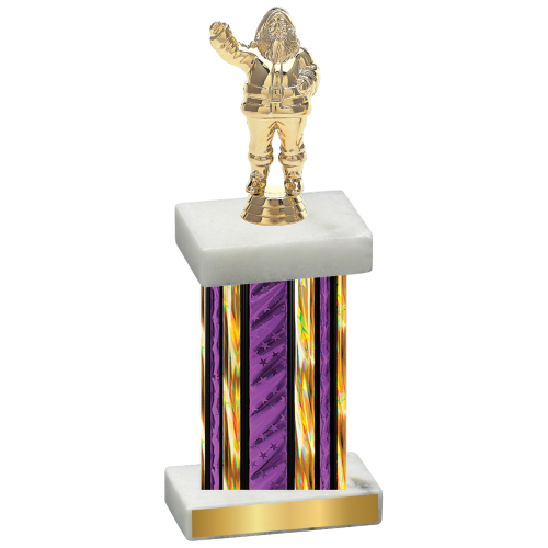 Single Purple Glacier Holiday Trophy