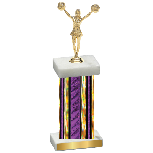 Single Purple Glacier Cheerleading Trophy