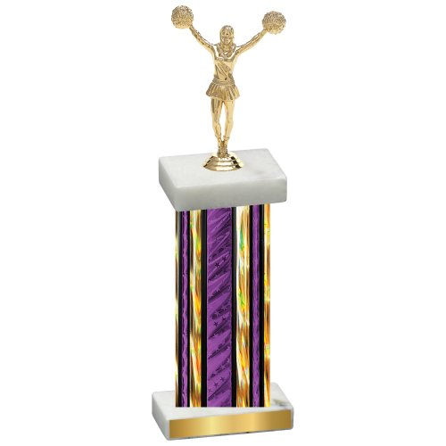 Single Purple Glacier Cheerleading Trophy