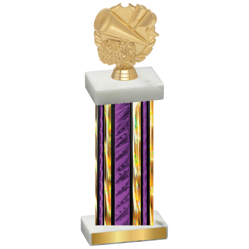 Single Purple Glacier Cheerleading Trophy