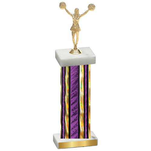 Single Purple Glacier Cheerleading Trophy