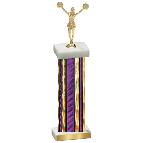 Single Purple Glacier Cheerleading Trophy