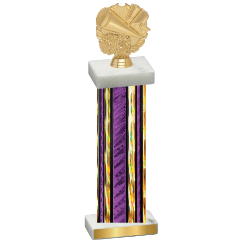 Single Purple Glacier Cheerleading Trophy
