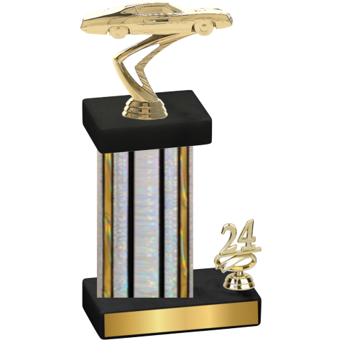 Accented Single Silver Glacier Year Cars Trophy