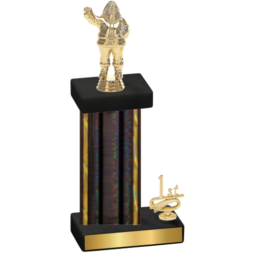 Accented Single Black Glacier First Place Holiday Trophy