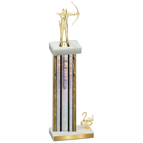 Accented Single Silver Glacier Second Place Archery Trophy
