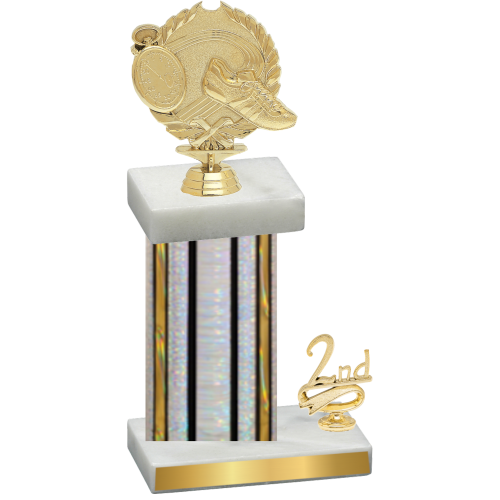 Accented Single Silver Glacier Second Place Running Trophy