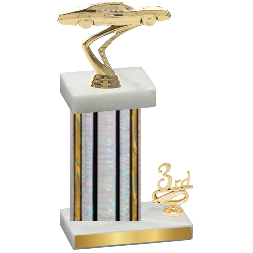 Accented Single Silver Glacier Third Place Cars Trophy