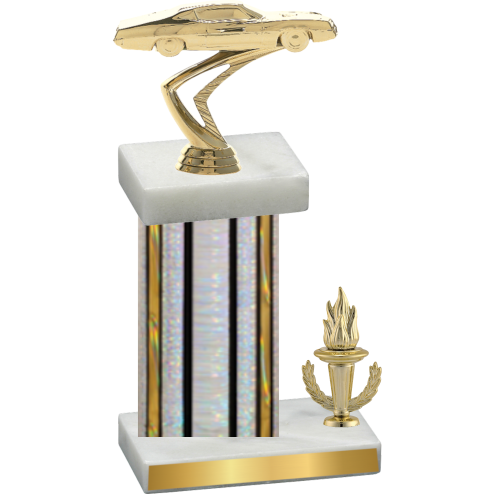 Accented Single Silver Glacier Victory Cars Trophy