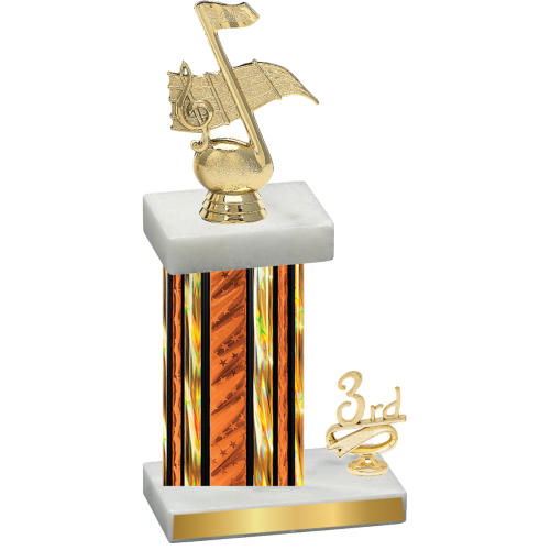 Accented Single Orange Glacier Third Place Music Trophy