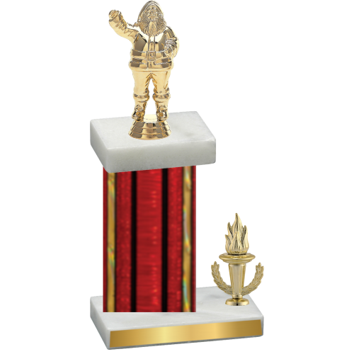 Accented Single Red Glacier Victory Holiday Trophy