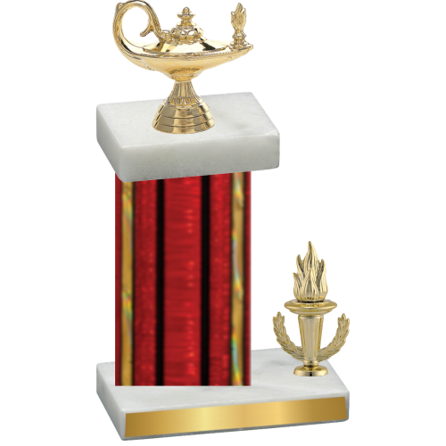 Accented Single Red Glacier Victory Academics Trophy