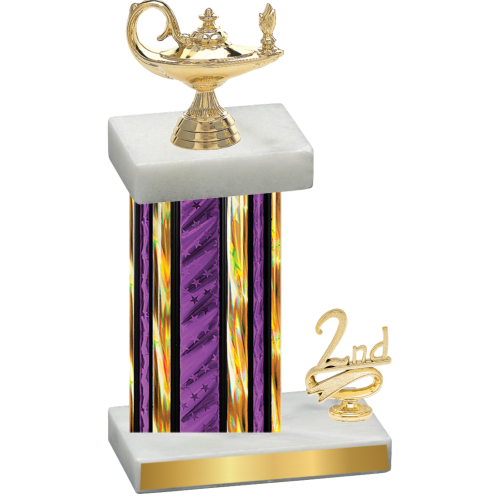 Accented Single Purple Glacier Second Place Academics Trophy