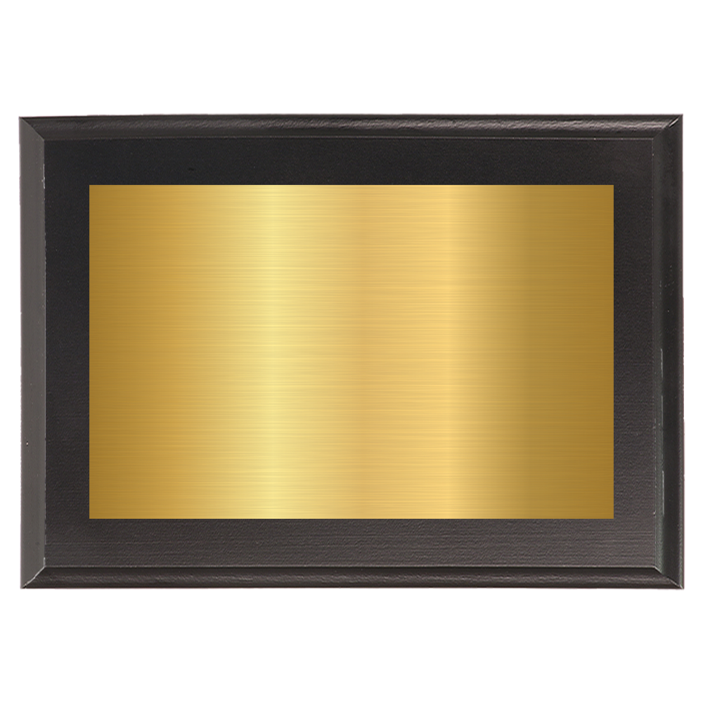 Black Full Plate Plaque