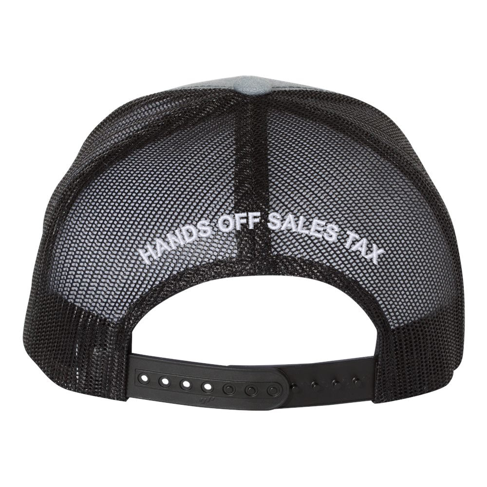 Hands Off Sales Tax Trucker Hat