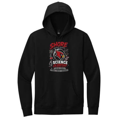 Black front - 2026 Shore Science Olympiad District V.I.T.Fleece Hoodie
