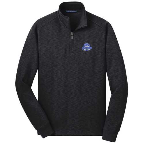 Black front - 2026 - 2027 Madison Girls Basketball Port Authority Slub Fleece 1/4-Zip Pullover