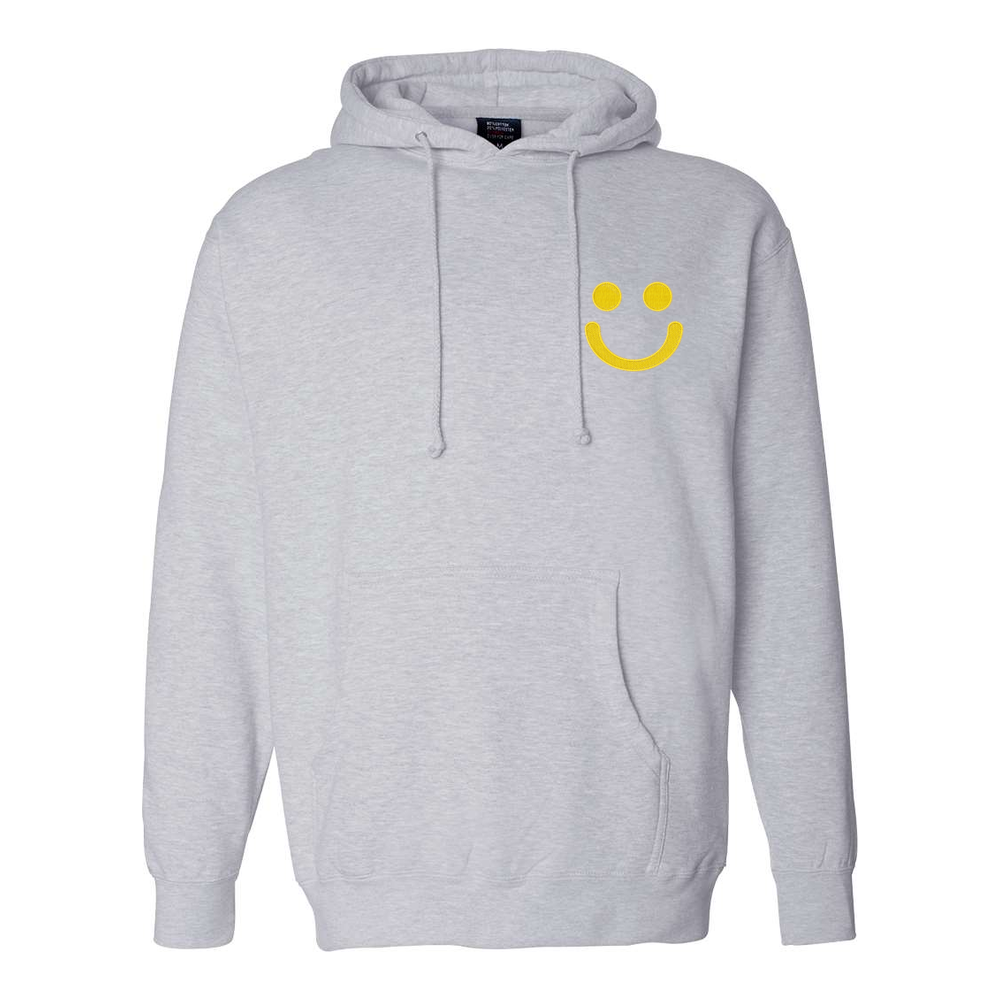 Embroidered Smile Cotton / Polyester Premium Adult Hoodie