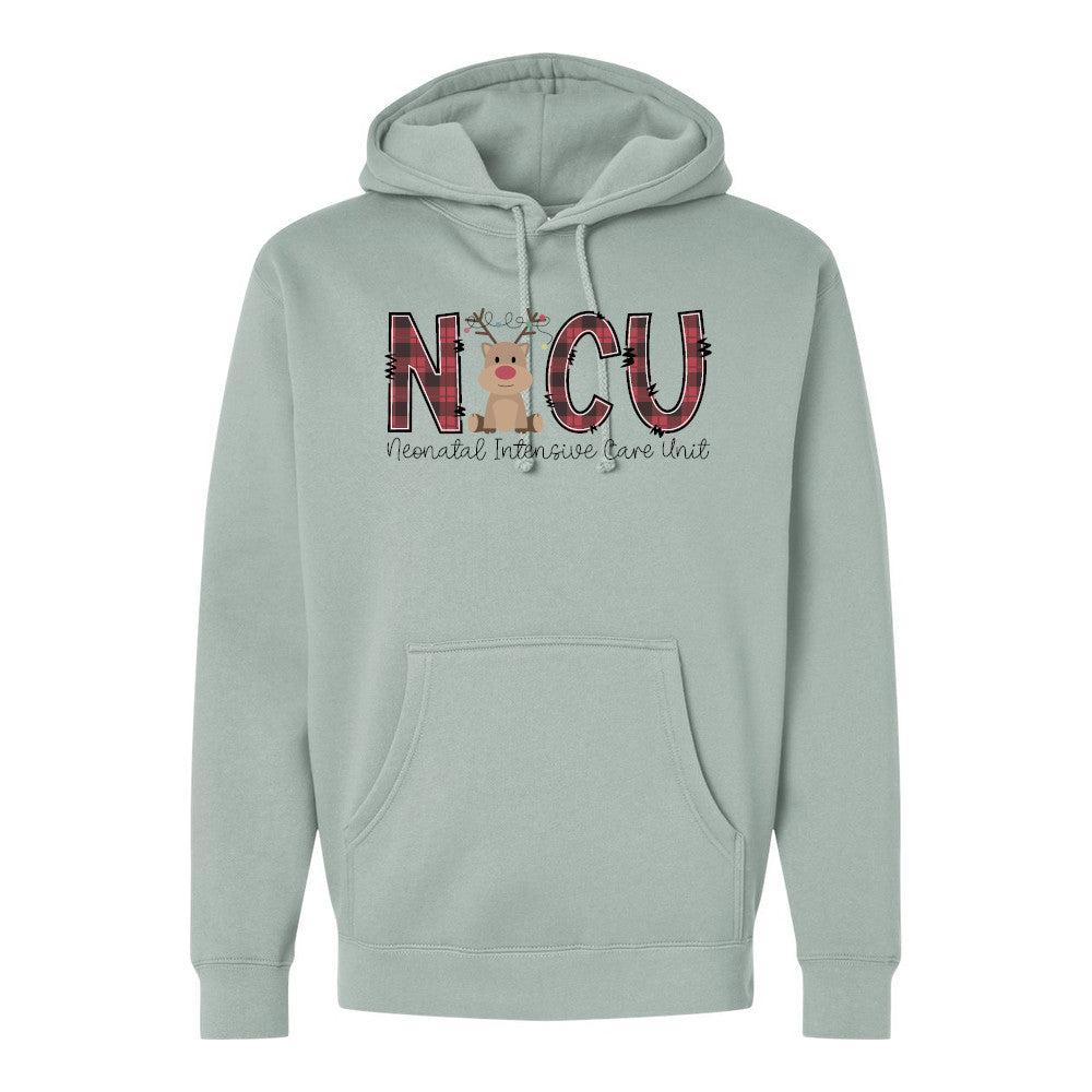 NICU Reindeer Cotton / Polyester Premium Adult Hoodie