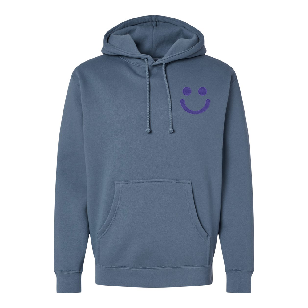Embroidered Smile Cotton / Polyester Premium Adult Hoodie