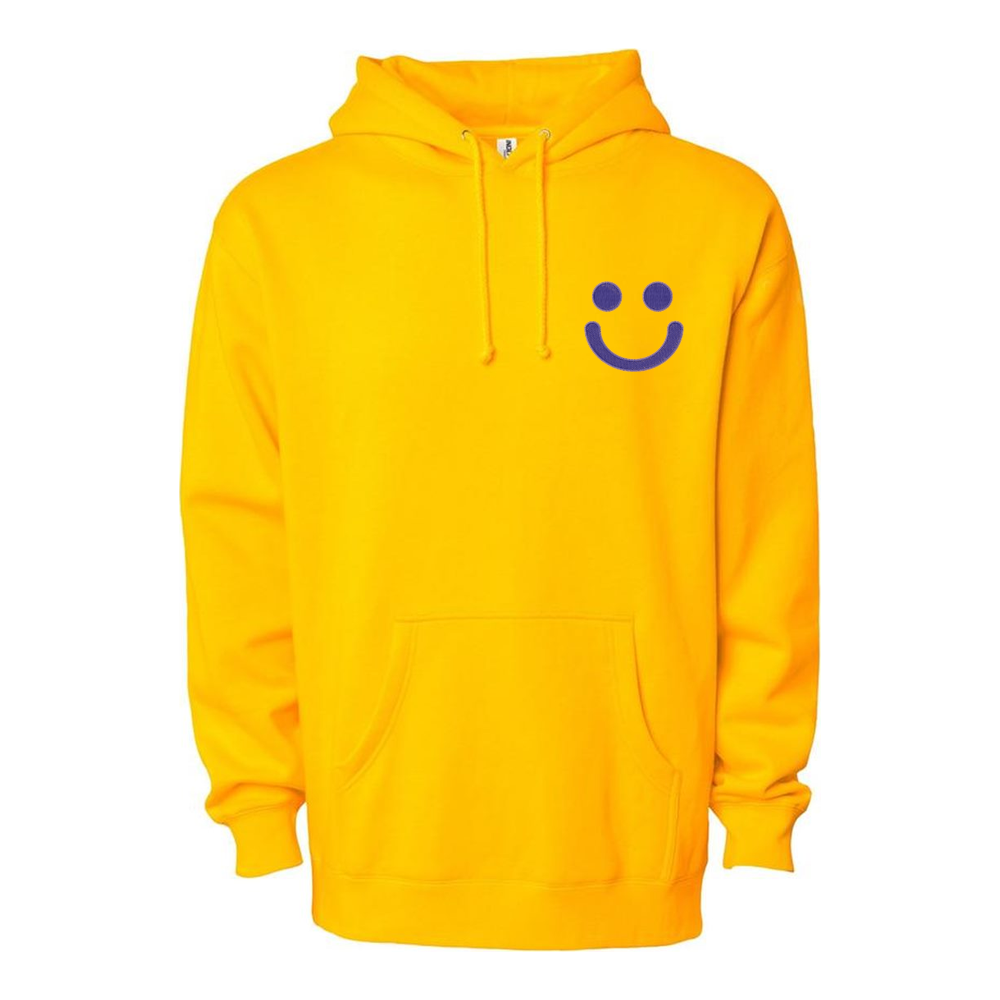 Embroidered Smile Cotton / Polyester Premium Adult Hoodie