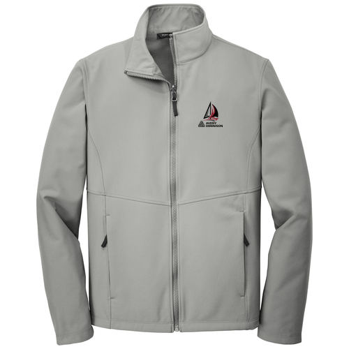 Gusty Grey front - 2027 Regatta Port Authority Collective Soft Shell Jacket