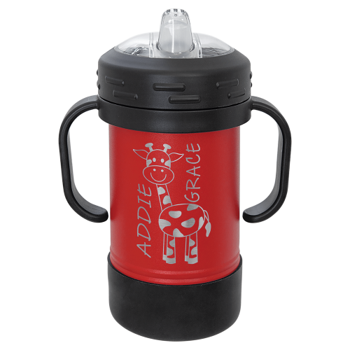 10 oz Sippy Cup with Stainless Steel Engraving