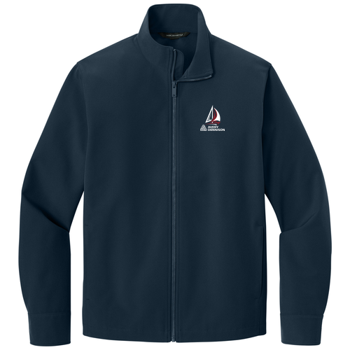 Night Navy front - 2027 Regatta Mercer+Mettle Comfort Soft Shell Jacket