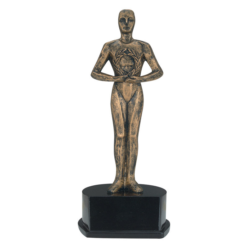 8.75in Antique Gold Modern Victory Resin