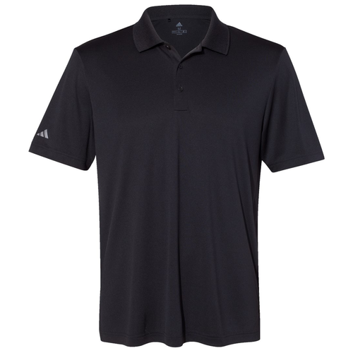 Black front - Adidas Men's Performance Polo