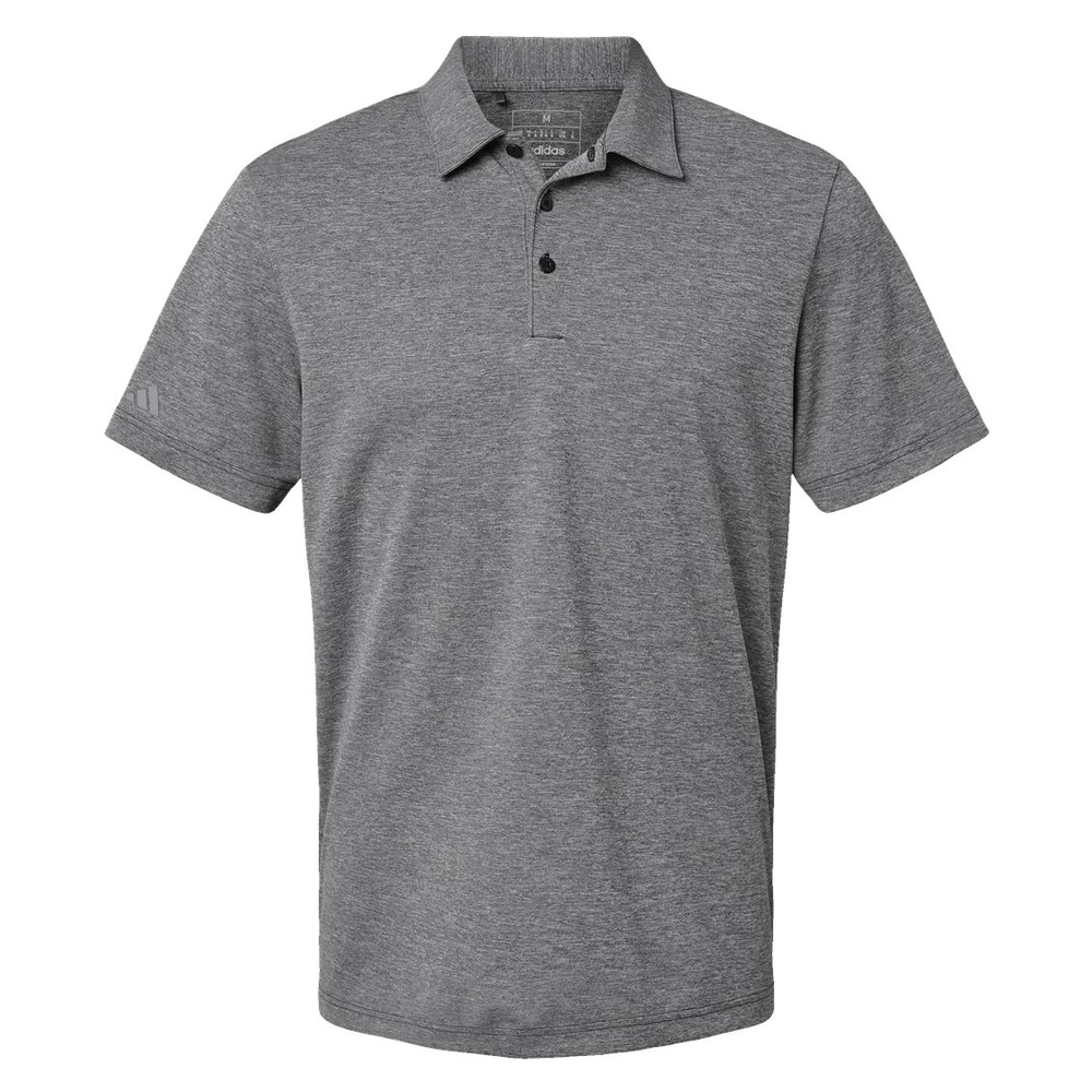 Embroidered Adidas Men's Heathered Polo