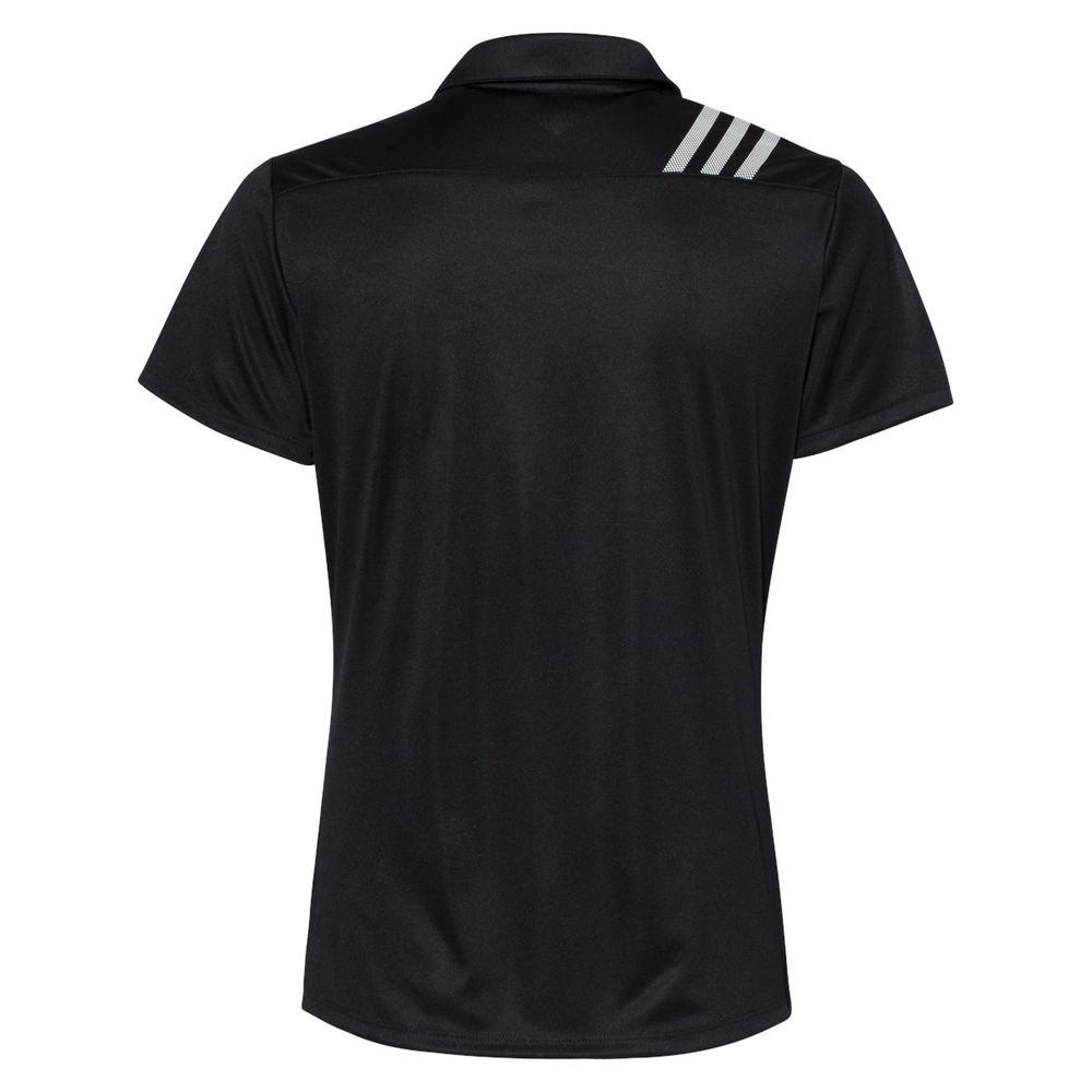 Embroidered Adidas Women's 3-Stripes Shoulder Polo