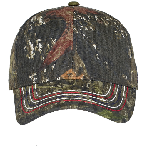 Mossy Oak New Break-Up front - Port Authority Americana Contrast Stitch Camouflage Cap