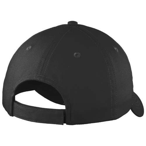 Black back - Port Authority Six-Panel Unstructured Twill Cap