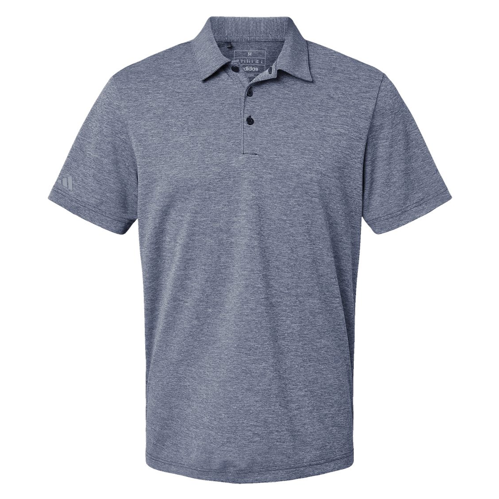 Embroidered Adidas Men's Heathered Polo